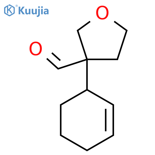 3-(Cyclohex-2-en-1-yl)oxolane-3-carbaldehyde structure