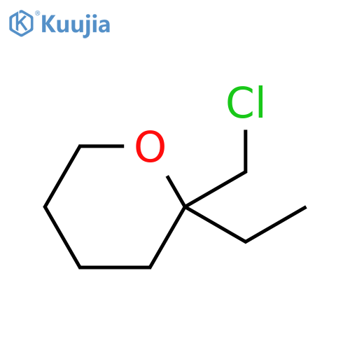 2H-Pyran, 2-(chloromethyl)-2-ethyltetrahydro- structure