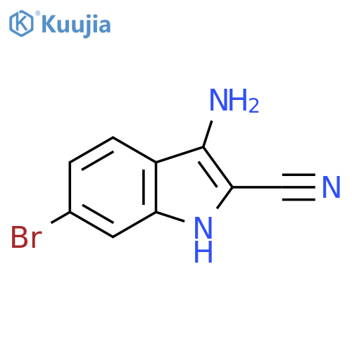 3-amino-6-bromo-1H-indole-2-carbonitrile structure