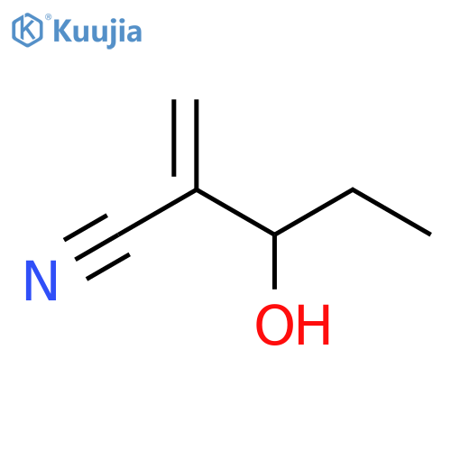 Pentanenitrile, 3-hydroxy-2-methylene- structure