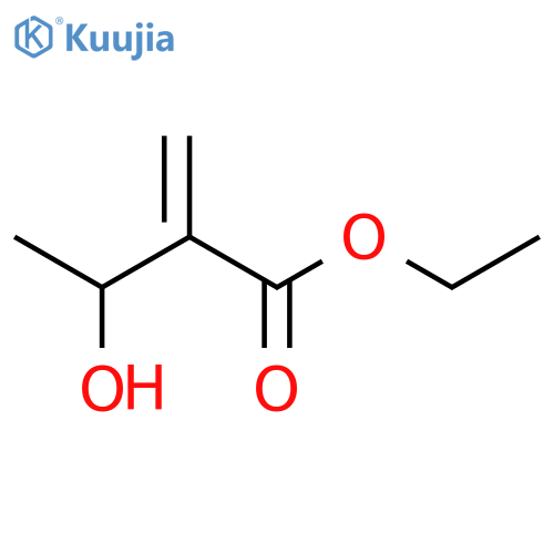 Butanoic acid, 3-hydroxy-2-methylene-, ethyl ester structure