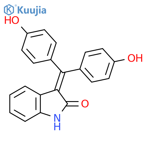 2H-Indol-2-one, 3-[bis(4-hydroxyphenyl)methylene]-1,3-dihydro- structure