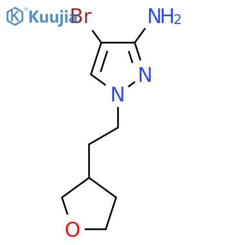4-bromo-1-2-(oxolan-3-yl)ethyl-1H-pyrazol-3-amine structure