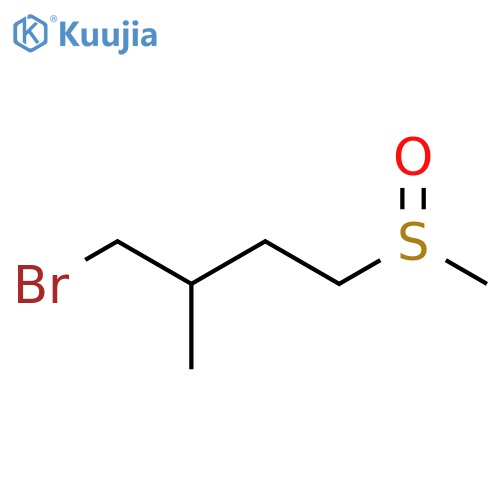 Butane, 1-bromo-2-methyl-4-(methylsulfinyl)- structure
