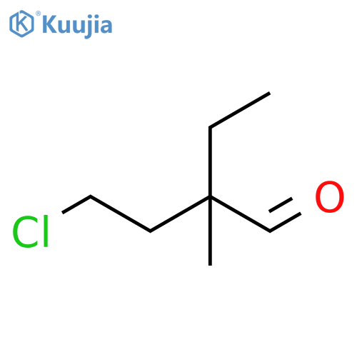 4-Chloro-2-ethyl-2-methylbutanal structure