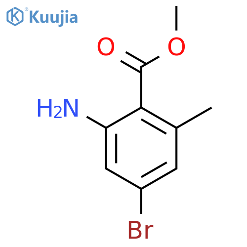 Methyl 2-amino-4-bromo-6-methylbenzoate structure