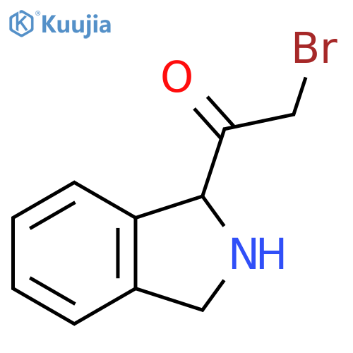 2-Bromo-1-(2,3-dihydro-1H-isoindol-1-yl)ethanone structure