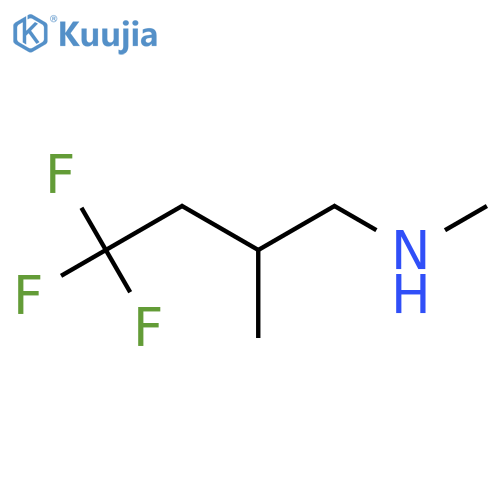 4,4,4-Trifluoro-N,2-dimethylbutan-1-amine structure