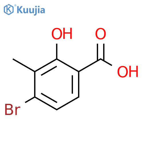 4-bromo-2-hydroxy-3-methylbenzoic acid structure