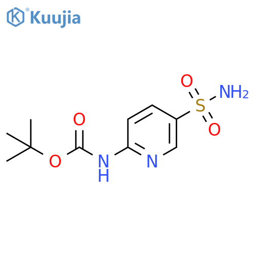 tert-butyl N-(5-sulfamoylpyridin-2-yl)carbamate structure