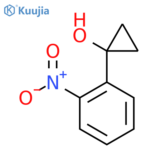 1-(2-nitrophenyl)cyclopropan-1-ol structure