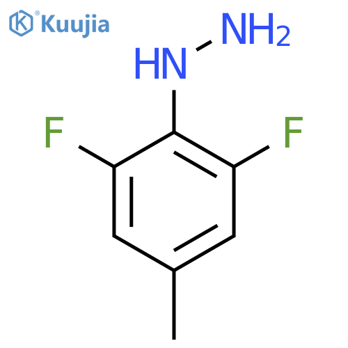 (2,6-difluoro-4-methylphenyl)hydrazine structure