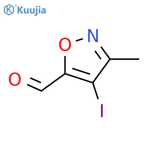 4-iodo-3-methylisoxazole-5-carbaldehyde structure