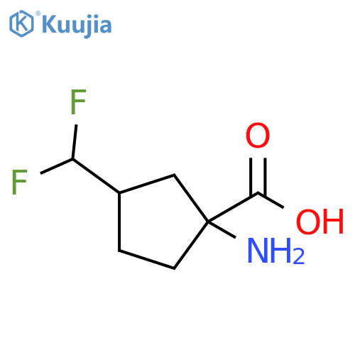 1-amino-3-(difluoromethyl)cyclopentane-1-carboxylic acid structure