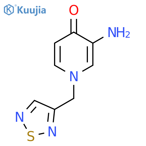 3-amino-1-(1,2,5-thiadiazol-3-yl)methyl-1,4-dihydropyridin-4-one structure