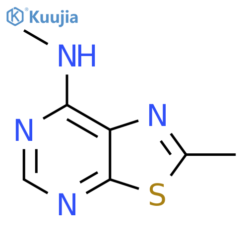 N,2-dimethyl-1,3thiazolo5,4-dpyrimidin-7-amine structure