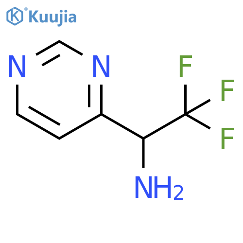 2,2,2-trifluoro-1-(pyrimidin-4-yl)ethan-1-amine structure