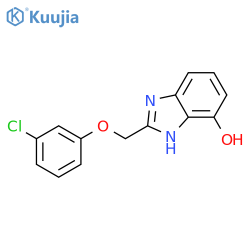 1H-Benzimidazol-4-ol, 2-[(3-chlorophenoxy)methyl]- structure