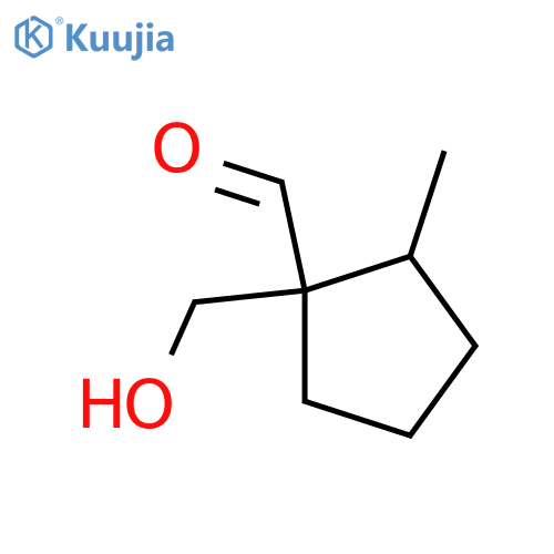 1-(Hydroxymethyl)-2-methylcyclopentane-1-carbaldehyde structure