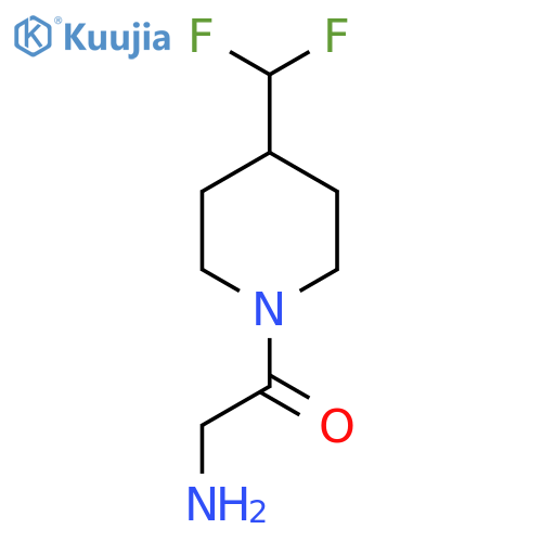 2-Amino-1-(4-(difluoromethyl)piperidin-1-yl)ethan-1-one structure