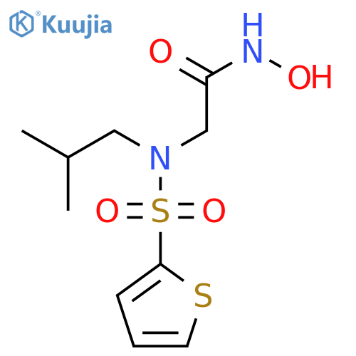 Acetamide, N-hydroxy-2-[(2-methylpropyl)(2-thienylsulfonyl)amino]- structure