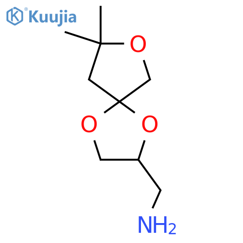 {8,8-dimethyl-1,4,7-trioxaspiro4.4nonan-2-yl}methanamine structure