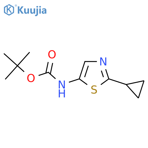 Tert-Butyl (2-cyclopropylthiazol-5-yl)carbamate structure