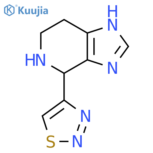 4-{3H,4H,5H,6H,7H-imidazo4,5-cpyridin-4-yl}-1,2,3-thiadiazole structure