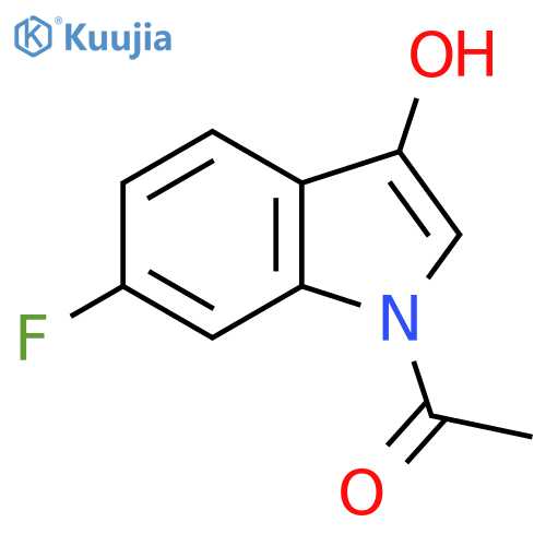 N-Acetyl-6-fluoro-1H-indol-3-ol structure