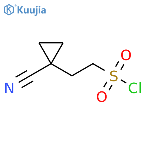 2-(1-cyanocyclopropyl)ethane-1-sulfonyl chloride structure