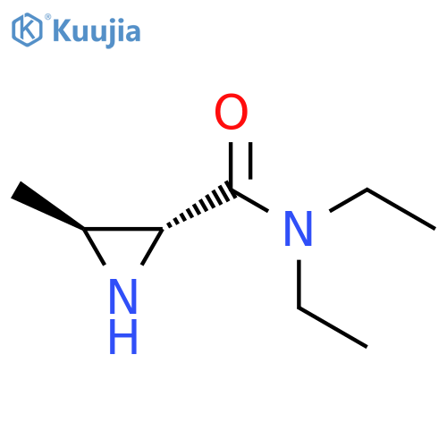 2-Aziridinecarboxamide,N,N-diethyl-3-methyl-, (2R,3S)-rel- structure