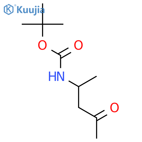 tert-butyl N-(4-oxopentan-2-yl)carbamate structure