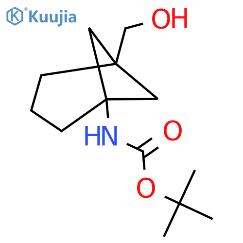 tert-Butyl N-[5-(hydroxymethyl)norpinan-1-yl]carbamate structure