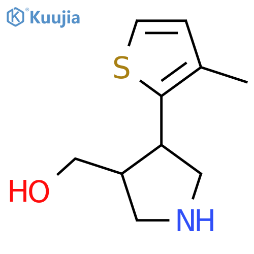 (4-(3-Methylthiophen-2-yl)pyrrolidin-3-yl)methanol structure