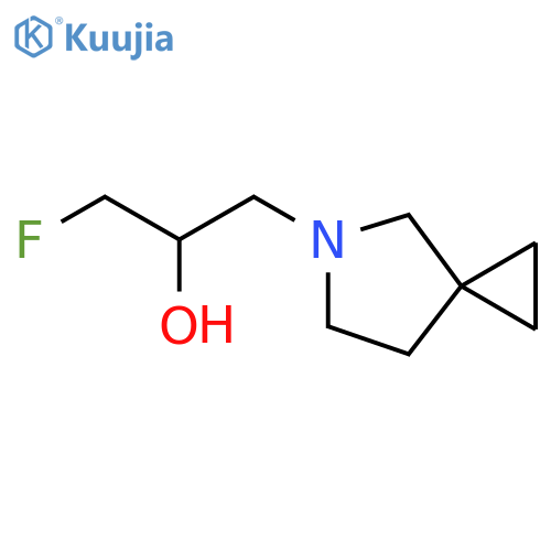 1-{5-azaspiro2.4heptan-5-yl}-3-fluoropropan-2-ol structure