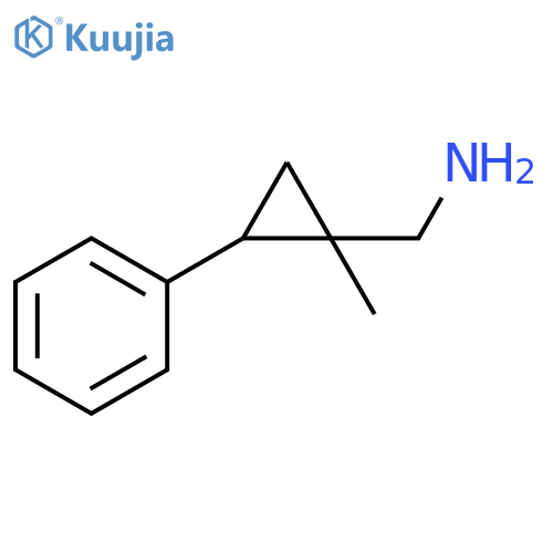 (1-methyl-2-phenylcyclopropyl)methanamine structure