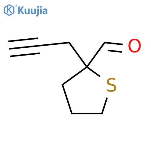 2-(Prop-2-yn-1-yl)thiolane-2-carbaldehyde structure