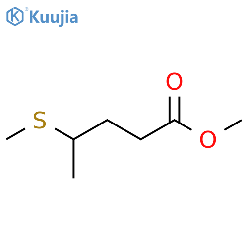 methyl 4-(methylsulfanyl)pentanoate structure