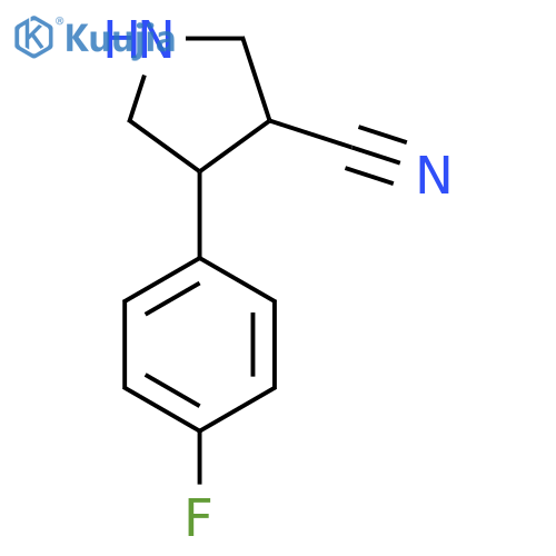 4-(4-Fluorophenyl)pyrrolidine-3-carbonitrile structure