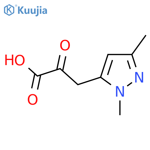 3-(1,3-dimethyl-1H-pyrazol-5-yl)-2-oxopropanoic acid structure