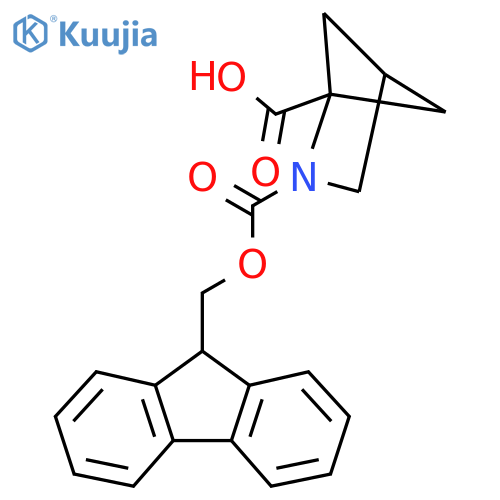2-(9H-fluoren-9-ylmethoxycarbonyl)-2-azabicyclo[2.1.1]hexane-1-carboxylic acid structure
