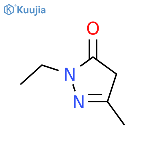 1-ethyl-3-methyl-4,5-dihydro-1H-pyrazol-5-one structure