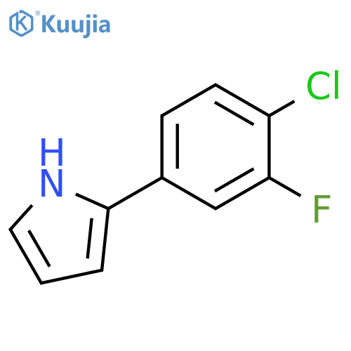 2-(4-Chloro-3-fluorophenyl)pyrrole structure