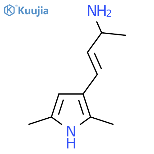 4-(2,5-dimethyl-1H-pyrrol-3-yl)but-3-en-2-amine structure