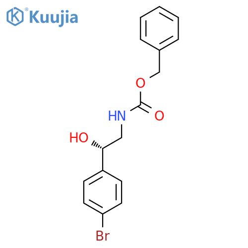benzyl N-(2S)-2-(4-bromophenyl)-2-hydroxyethylcarbamate structure