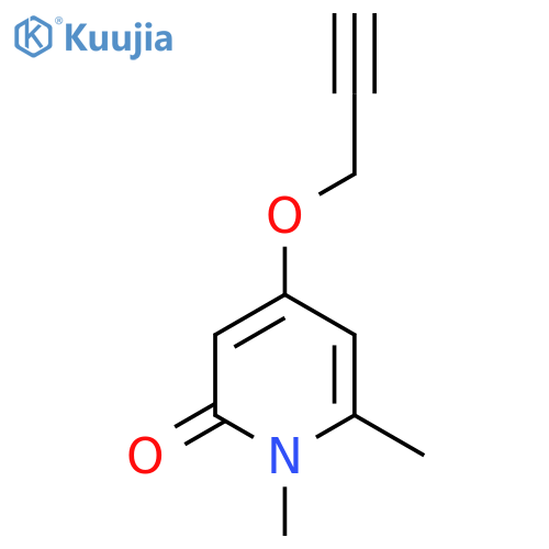 1,6-dimethyl-4-(prop-2-yn-1-yloxy)pyridin-2(1H)-one structure