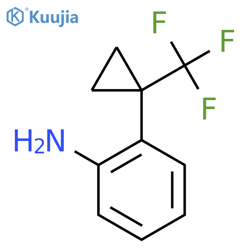 2-1-(trifluoromethyl)cyclopropylaniline structure