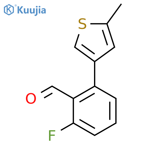 2-Fluoro-6-(5-methylthiophen-3-yl)benzaldehyde structure