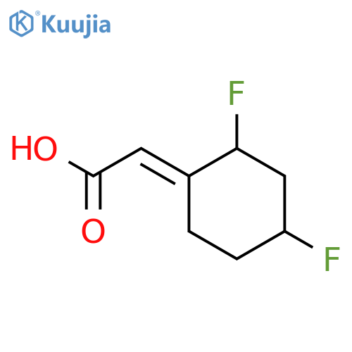 (4-Difluoro-cyclohexylidene)-acetic acid structure