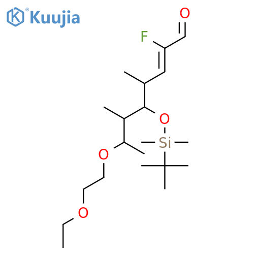 2-Octenal, 5-[[(1,1-dimethylethyl)dimethylsilyl]oxy]-7-(2-ethoxyethoxy)-2-fluoro-4,6-dimethyl-, (2E,4S,5R,6S,7S)- structure